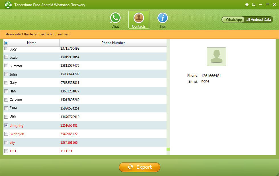 Free Android WhatsApp Recovery - Recover WhatsApp Messages ...