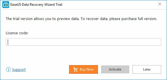 easeus data recovery wizard version 12 license code