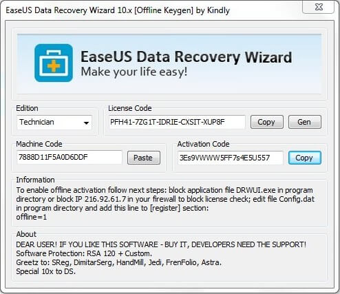 easeus data recovery activation code crack